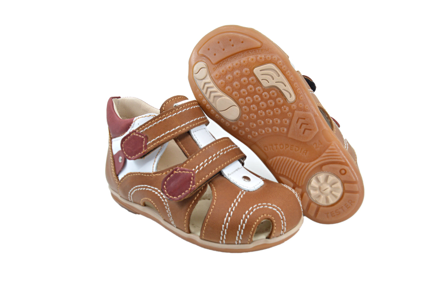 Orthopedic leather shoes for kids